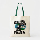 De koelste mensen op aarde spelen een slagader tote bag (Voorkant)
