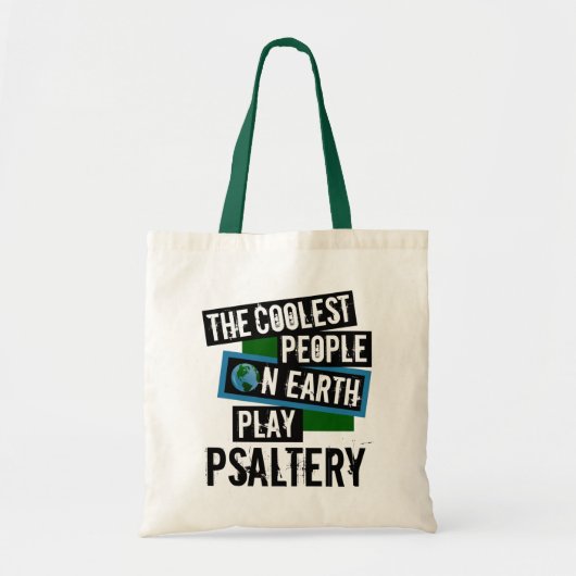 De koelste mensen op aarde spelen een slagader tote bag (Voorkant)