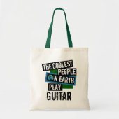 De koelste mensen op aarde spelen gitaar tote bag (Voorkant)