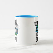 De koelste mensen op aarde spelen gitaar tweekleurige koffiemok (Center)