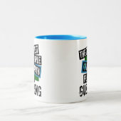 De koelste mensen op aarde spelen Guzheng Tweekleurige Koffiemok (Center)