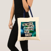 De koelste mensen op aarde spelen Harp Tote Bag (Voorkant (product))