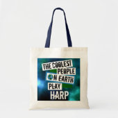 De koelste mensen op aarde spelen Harp Tote Bag (Voorkant)