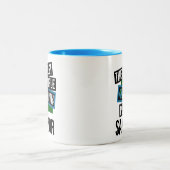 De koelste mensen op Aarde spelen Santor Tweekleurige Koffiemok (Center)