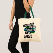 De koelste mensen op aarde spelen sarod tote bag (Voorkant (product))