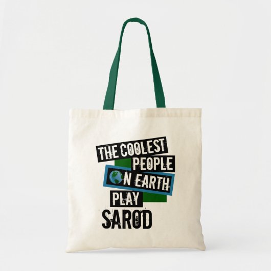 De koelste mensen op aarde spelen sarod tote bag (Voorkant)