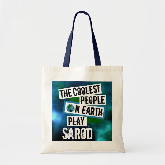 De koelste mensen op aarde spelen sarod tote bag (Voorkant)