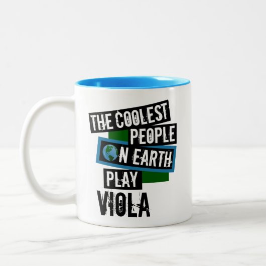 De koelste mensen op aarde spelen Viola Tweekleurige Koffiemok (Links)