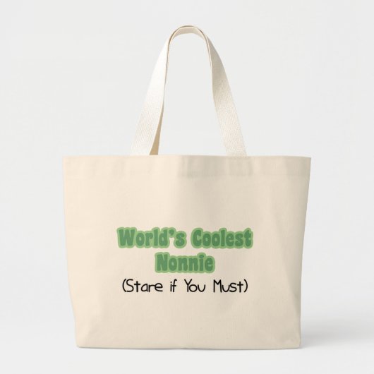 De koelste nonnie ter wereld grote tote bag (Voorkant)