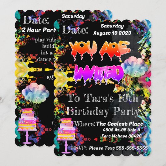 De koelste plaats Persoonlijke Uitnodiging (Voorkant / Achterkant)