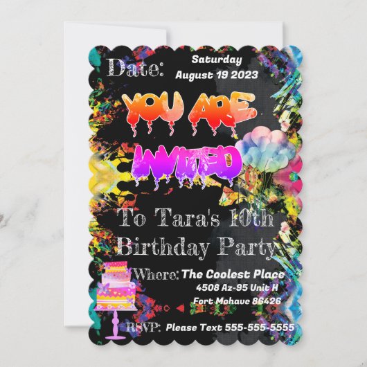 De koelste plaats Persoonlijke Uitnodiging (Voorkant)