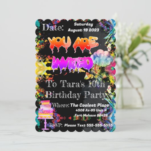De koelste plaats Persoonlijke Uitnodiging (Staand voorkant)