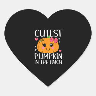 De koelste pompoen in de flacon halloween Thanksgi Hart Sticker
