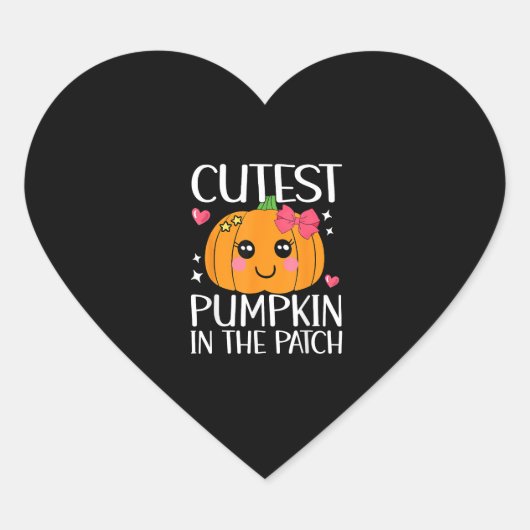 De koelste pompoen in de flacon halloween Thanksgi Hart Sticker (Voorkant)