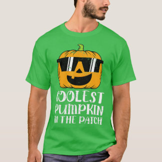 De koelste pompoen in de pleister van Toddler Boys T-shirt