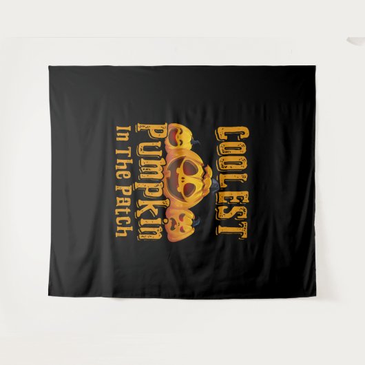 De koelste pompoen in de troep wandkleed (Voorkant (horizontaal))