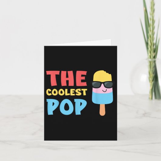 De Koelste Pop Ooit Grappige Vaderdag Voor Papa Kaart (Voorkant)