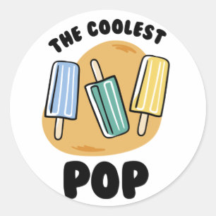 De koelste Pop Ronde Sticker