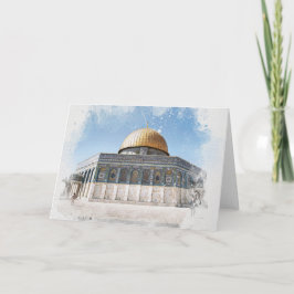 De koepel van de prachtige islamitische heilige ro kaart