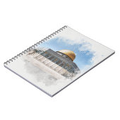 De koepel van de prachtige islamitische heilige ro notitieboek (Linkerzijde)