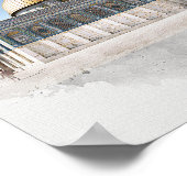 De koepel van de prachtige islamitische heilige ro poster (Hoek)