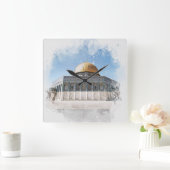 De koepel van de prachtige islamitische heilige ro vierkante klok (Huis)