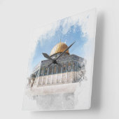 De koepel van de prachtige islamitische heilige ro vierkante klok (Hoek)