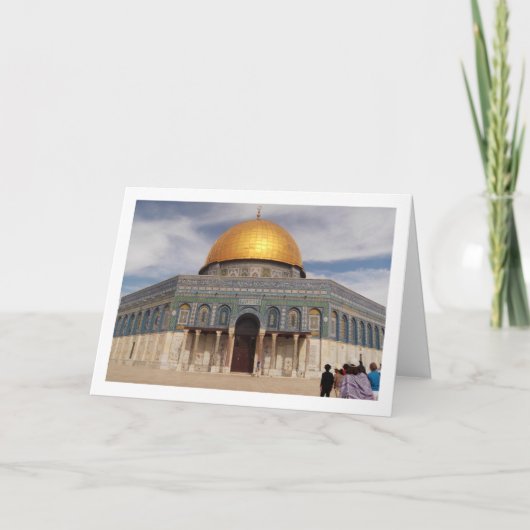 De koepel van de rots, Tempelberg, Jeruzalem Kaart (Voorkant)