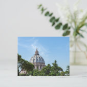 De koepel van de Sint-Pietersbasiliek vanuit de Va Briefkaart (Staand voorkant)