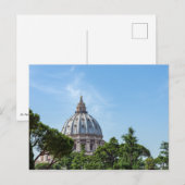 De koepel van de Sint-Pietersbasiliek vanuit de Va Briefkaart (Voorkant / Achterkant)