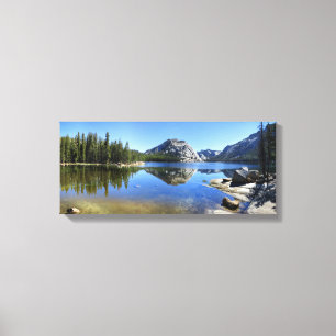De Koepel van Polly over Meer Tenaya - Yosemite Canvas Afdruk