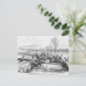 De koets van de Stapel van de Nieuwhaven Pagnel Briefkaart (Staand voorkant)