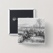 De koets van de Stapel van de Nieuwhaven Pagnel Vierkante Button 5,1 Cm (Voorkant /achterkant)