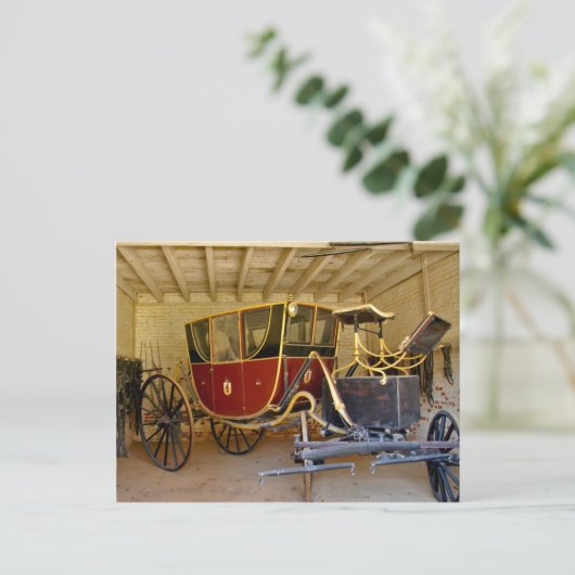 De koets van George Washington Briefkaart (Staand voorkant)