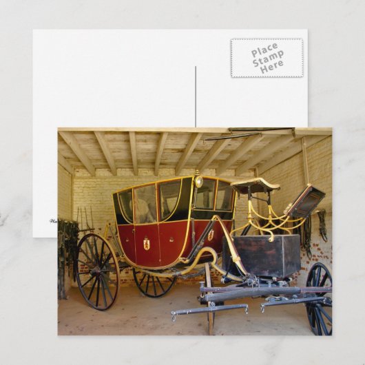De koets van George Washington Briefkaart (Voorkant / Achterkant)