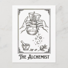 De koffie-alchemist briefkaart