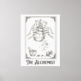 De koffie-alchemist canvas afdruk