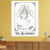 De koffie-alchemist canvas afdruk (Insitu (Woonkamer))