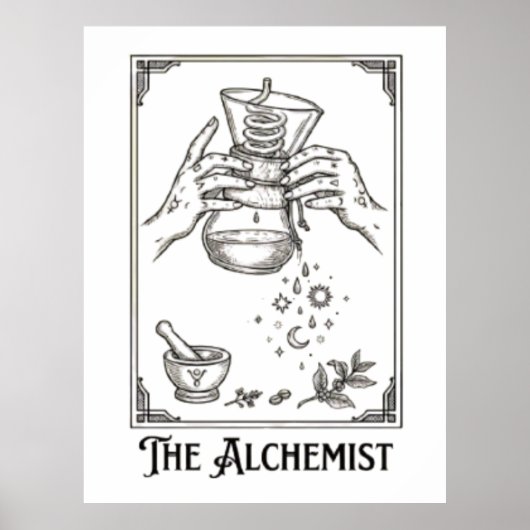 De koffie-alchemist poster (Voorkant)