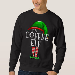 De koffie-Elf-groep komt overeen met kerstcadeau v Trui