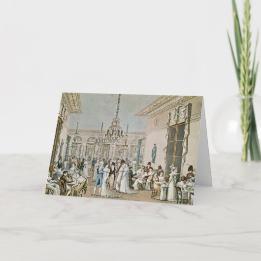 De koffie Frascati in 1807 Kaart (Voorkant)