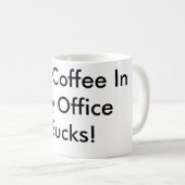 De koffie in mijn Kantoor is klote. Koffiemok (Voorkant rechts)