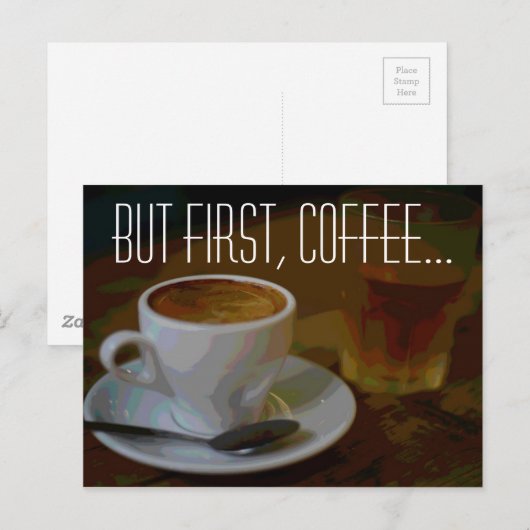 De Koffie Liefhebbers Gift Selectie Briefkaart (Voorkant / Achterkant)