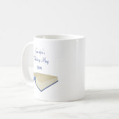 De koffie-Mok van de schrijver Koffiemok (Voorkant links)