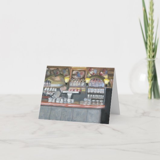 DE KOFFIE PARIJS NOTECARD VAN HET PALET VAN LA KAART (Voorkant)