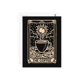 De koffie tarot kaart donkere academia