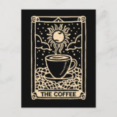 De koffie tarot kaart donkere academia (Voorkant)