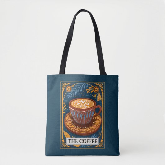 De koffie tarot tote bag (Voorkant)
