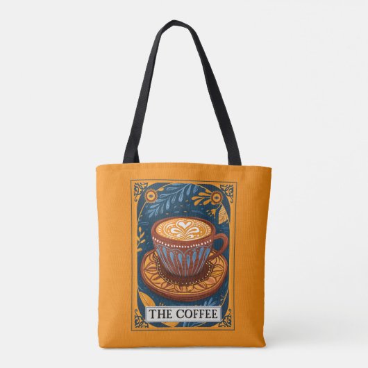 De koffie tarot tote bag (Achterkant)