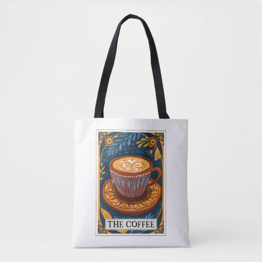 De koffie tarot tote bag (Voorkant)